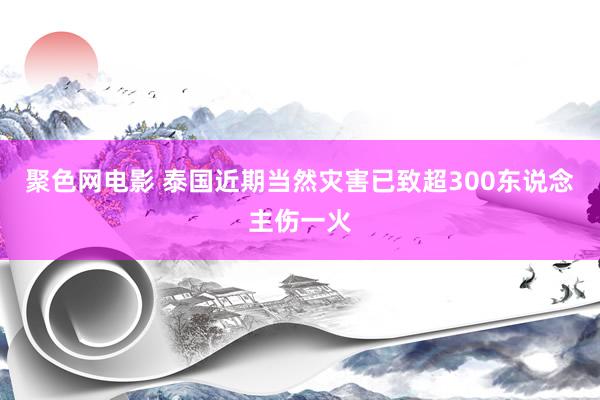 聚色网电影 泰国近期当然灾害已致超300东说念主伤一火