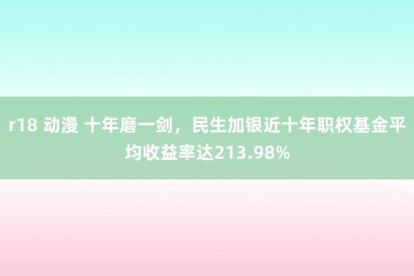 r18 动漫 十年磨一剑，民生加银近十年职权基金平均收益率达213.98%