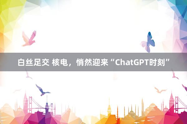 白丝足交 核电，悄然迎来“ChatGPT时刻”