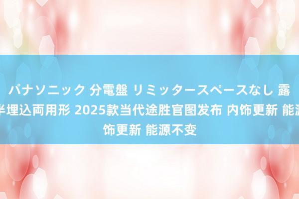 パナソニック 分電盤 リミッタースペースなし 露出・半埋込両用形 2025款当代途胜官图发布 内饰更新 能源不变